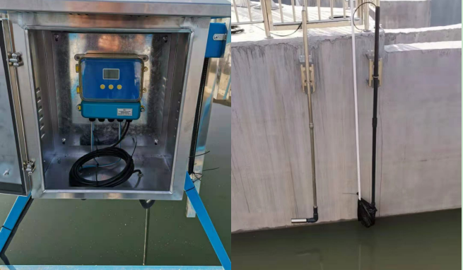 分體式超聲波液位計及水質產品安裝現場